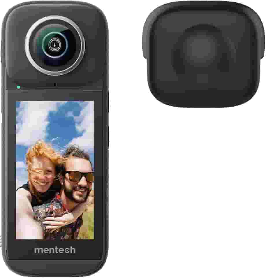 Câmera de ação PanoX V3 impermeável 8K 360, foto 12K 360, transmissão 5s, edição na câmera, efeito de bastão de selfie invisível, estabilização, GPS embutido, tela sensível ao toque de 3