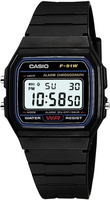 lógio De Pulso Casio Masculino Esportivo Digital F-91W-1DG