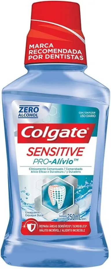 Enxaguante Bucal para dentes sensíveis Colgate Sensitive Pro-Alívio 250ml