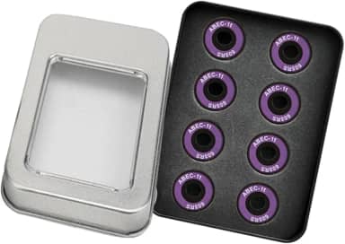 Almencla Rolamentos de cerâmica para skate de velocidade com blindagem 608 RS ABEC-11 Conjunto de 8 unidades para patinetes de skate.