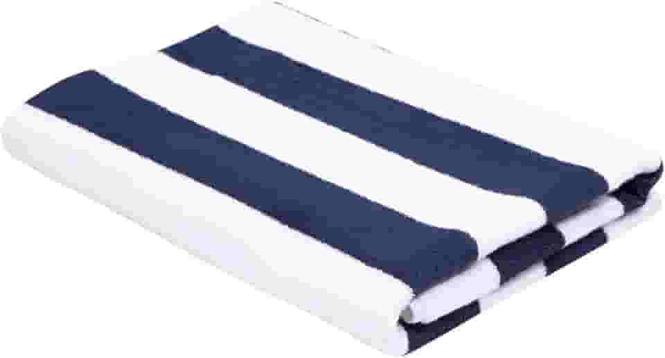 Toalha de Piscina Ibiza Teka Azul Escuro Algodão e Poliéster