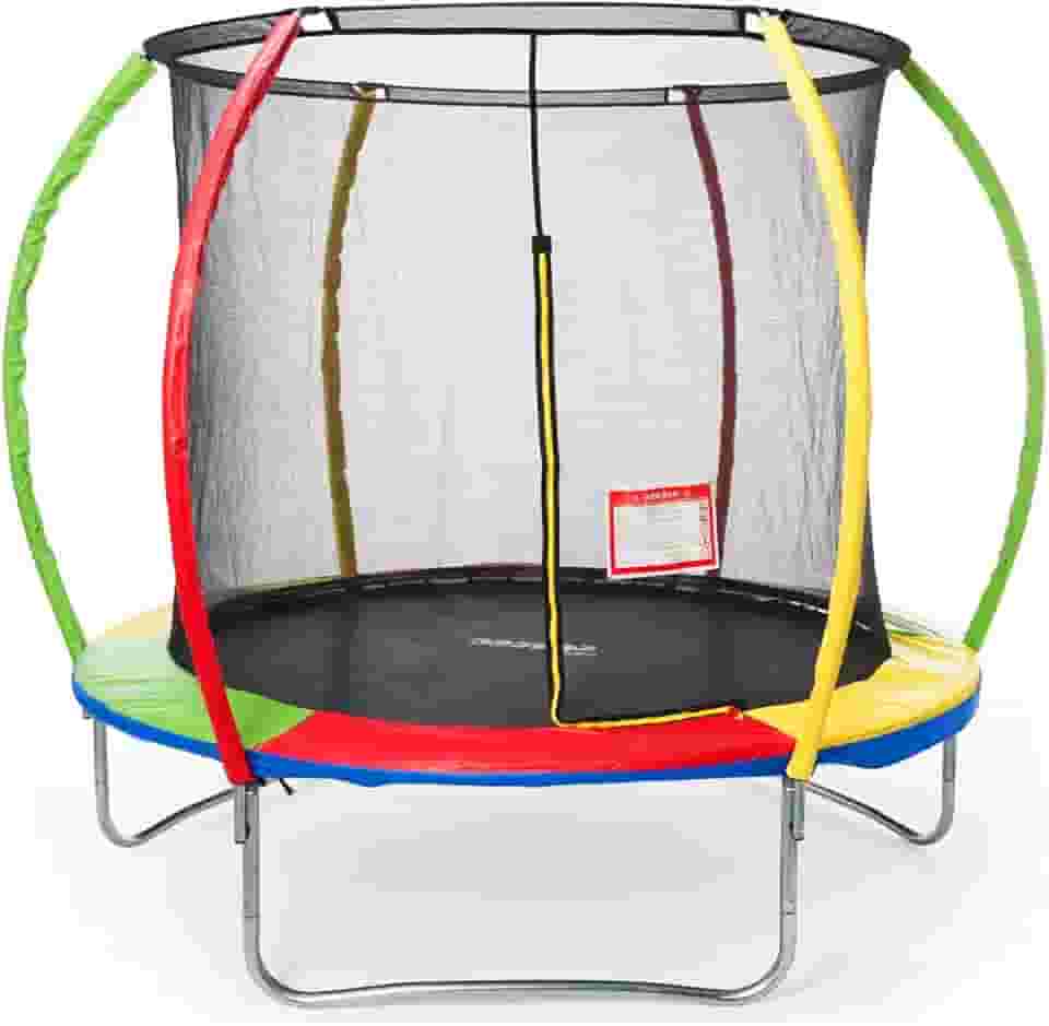 Replay Kids Cama Elástica Pula Pula Trampolim 1,83m, Com Rede e Lona (até 80 kg), Multicolorida