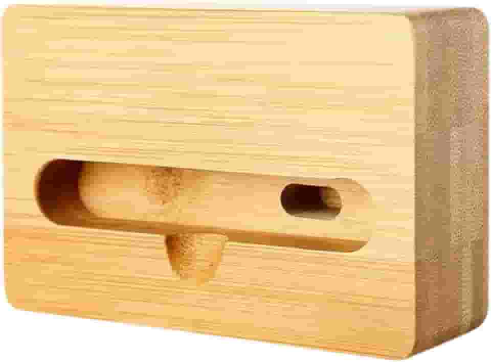 Suporte para Celular com Amplificador de Som, Suporte para Smartphone, Amplificador Físico, Floresta de Madeira, Dormitório com Cama, Style a, Tamanho real