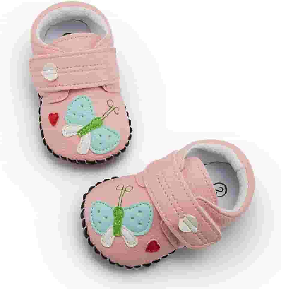 Sapatos para bebês meninos e meninas primeiro andar tênis antiderrapante sola de borracha para berço com estampa fofa