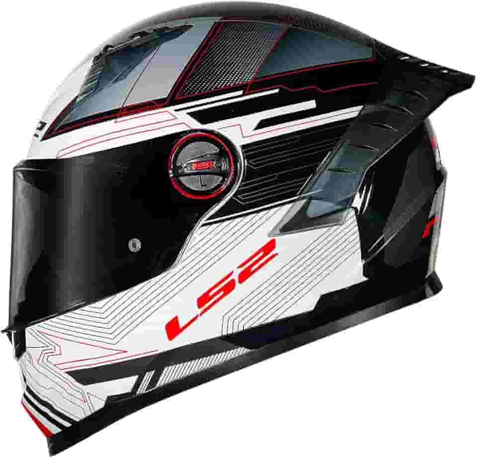 Capacete LS2 FF358 Pro Digital Preto e Branco Tamanho:62