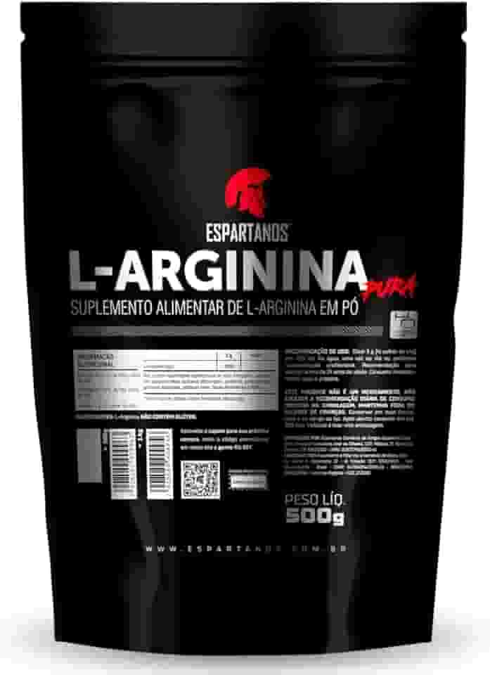 L-Arginina em Pó 500g - 100% Pura - Espartanos