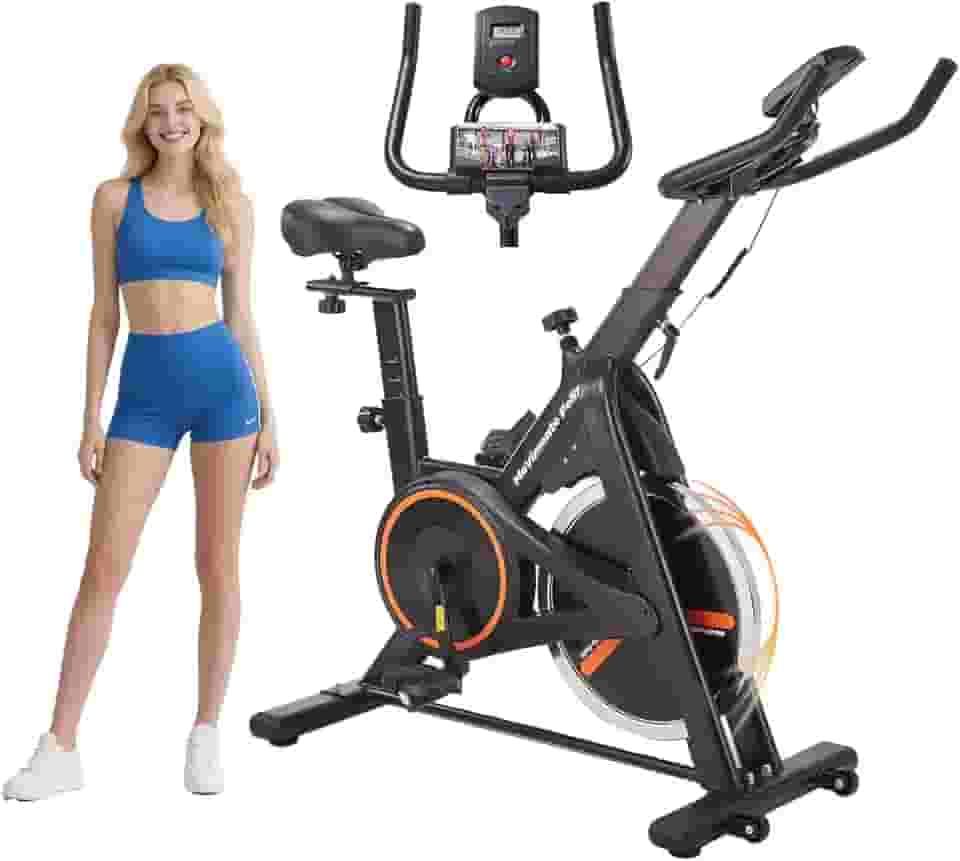 Bicicleta Ergométrica iLid, Bike Spinning Profissional, Bicicleta Ergométrica Horizontal, Silenciosa e Ajustável,até 150kg, Design Ergonômico e Confortável