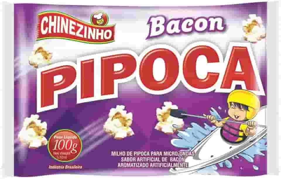 Chinezinho Pipoca Para Micro-Ondas Sabor Bacon 100 Gramas