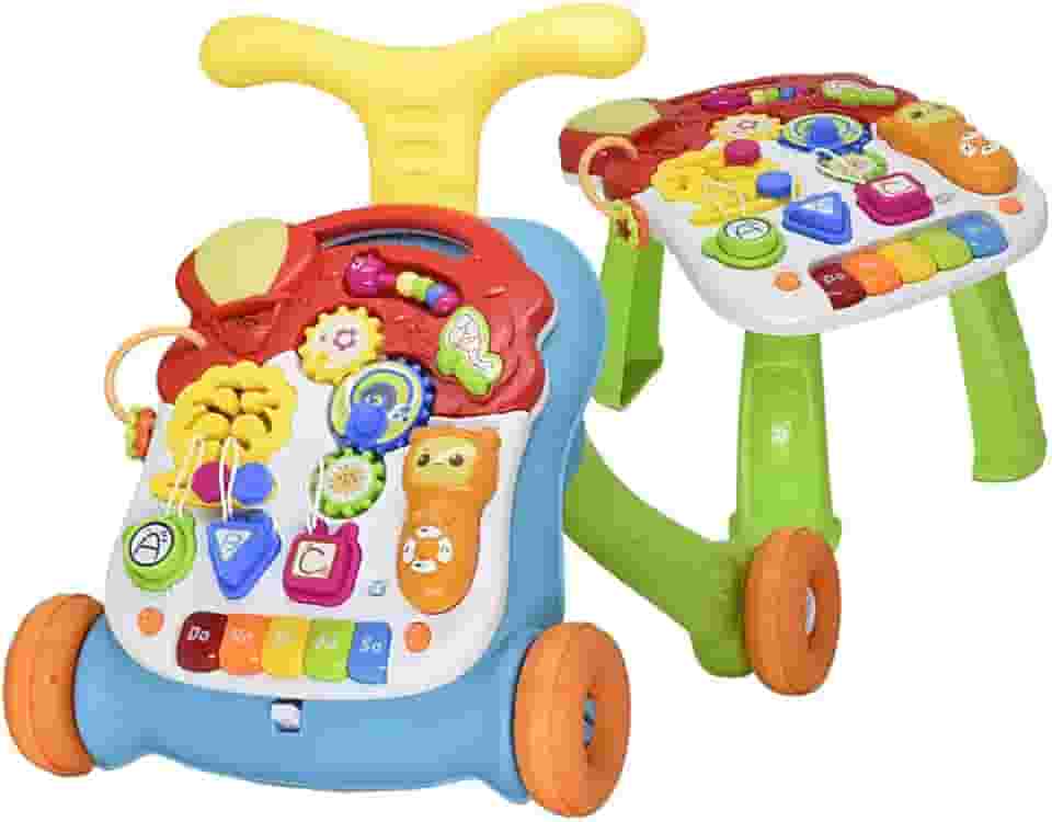 Andador Didatico e Mesinha Infantil Rayo 2 Em 1 (Colorido)