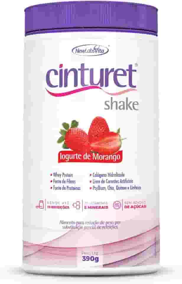 Cinturet Shake, Sabor Morango, New Labs Vita, 390g