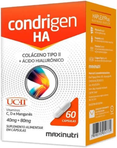 CONDRIGEN HA COLAGENO TIPO II + AC HIALURONICO 60CPS MAXINUTRI