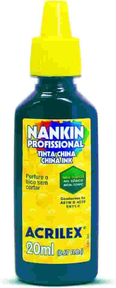 Nankin 20ml, Acrilex, 051200501, Azul Turquesa