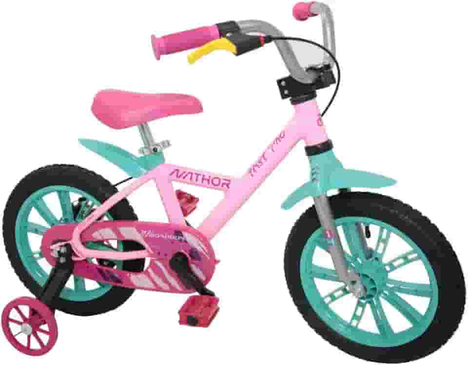 Bicicleta Infantil Aro 14 First Pro Feminina, Nathor, Multicor, Tamanho único