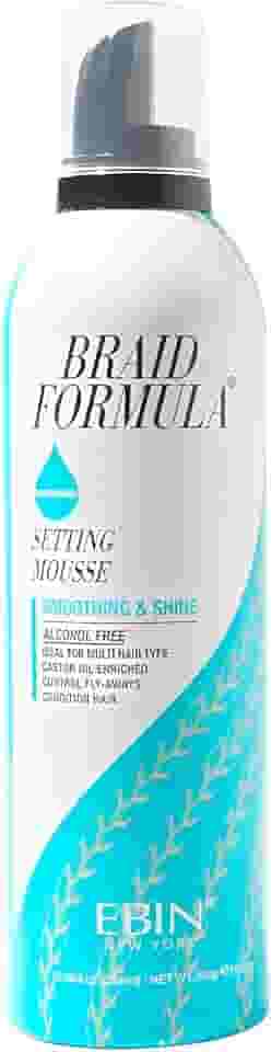 Mousse Fixação Ebin Alisamento e Brilho Cabelo 345ml