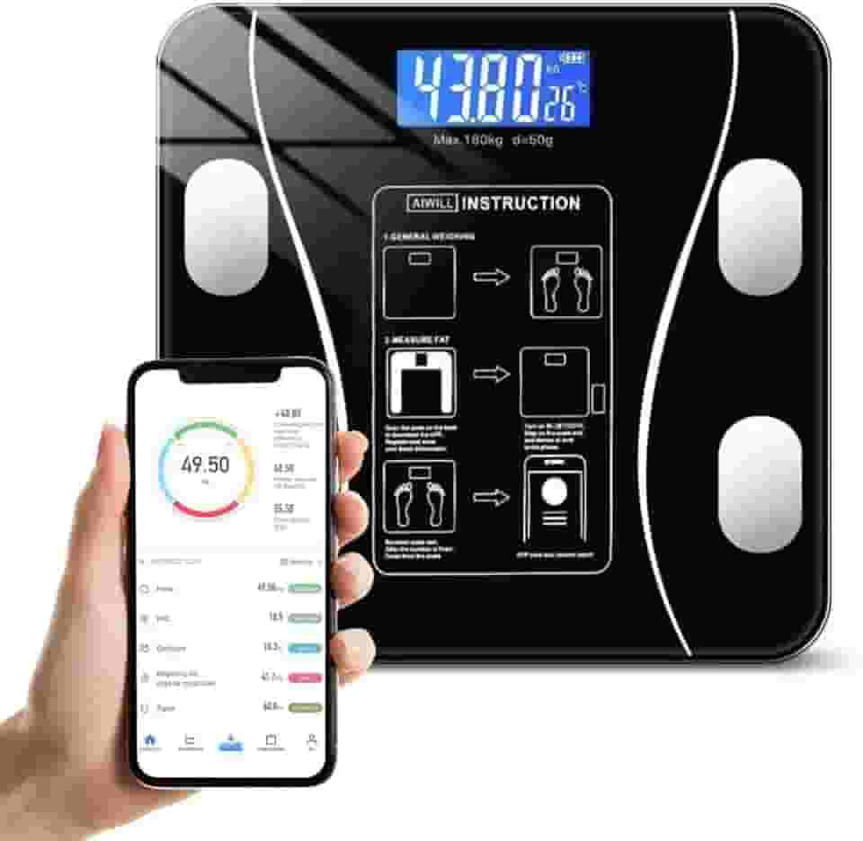 Balança de Bioimpedância Corporal Profissional Bluetooth – Alta Precisão, App Integrado - NEXUS MARKET