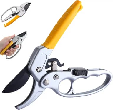 Tesouras de poda de catraca Tesouras de jardim profissionais Tesouras de poda de mão afiadas jardim com catraca para jardinagem