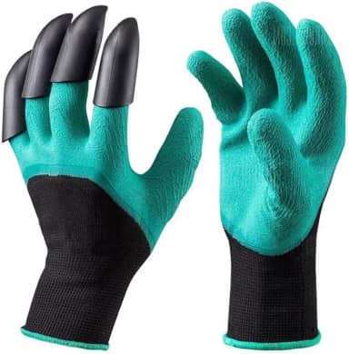 Luva Para Jardinagem Com Garras Cavar Jardim Planta Protetora Par