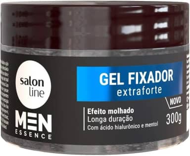 Salon Line, Gel Fixador, Men Essence, Extraforte, Vegano - Para Todos os Tipos de Cabelos, 300g