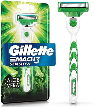 Gillette Aparelho De Barbear Mach3 Sensitive + 1 Carga