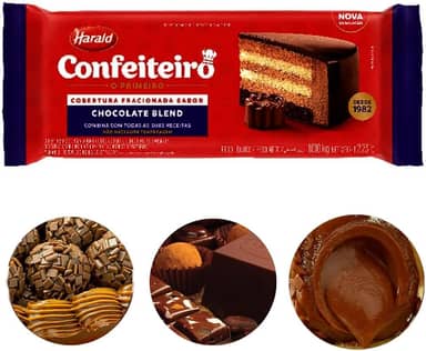 Cobertura Fracionada Confeiteiro Blend Barra 1,010kg Harald