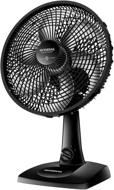 Ventilador de Mesa 30cm Super Power, Mondial, Preto, 60W, 220V - VSP-30-B