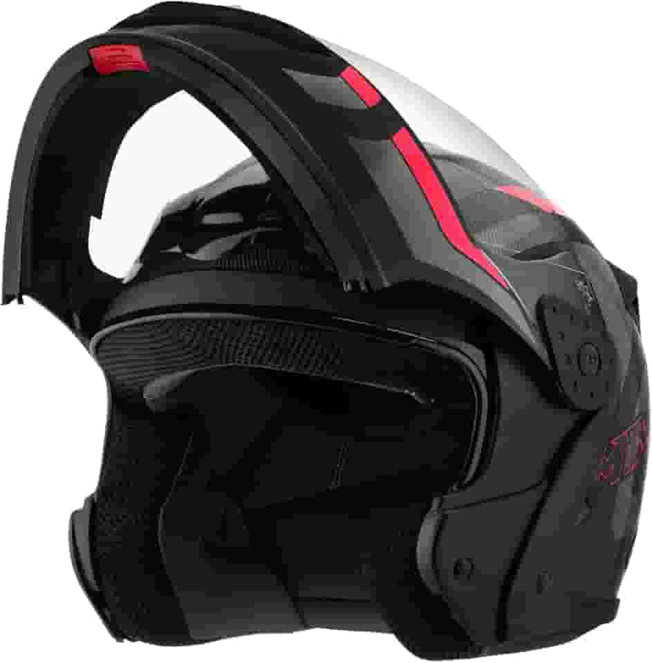 Capacete de Moto Mixs MX Gladiator Articulado Escamoteável Robocop