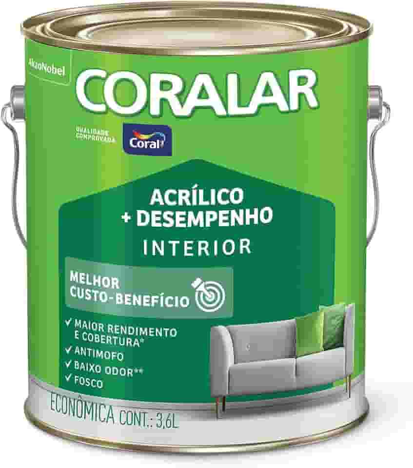 Coral Coralar - Tinta Acrílica, Branco, 3.6 L