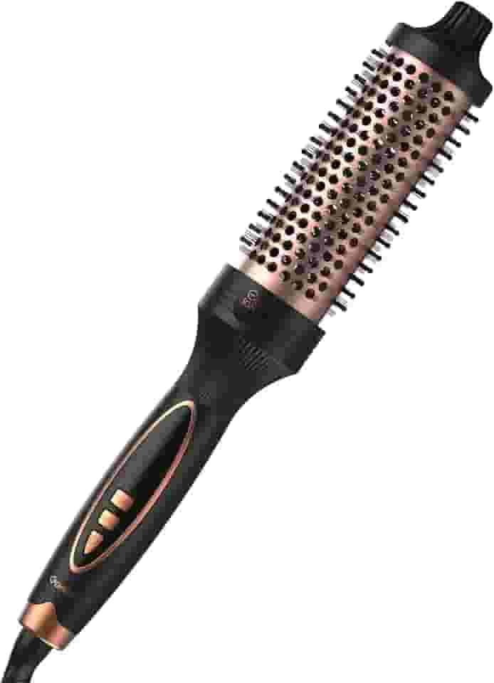 Escova Secadora Bivolt GOKOCO, Escova Modeladora Íons, Escova Rotativa Styler GD037, Preto