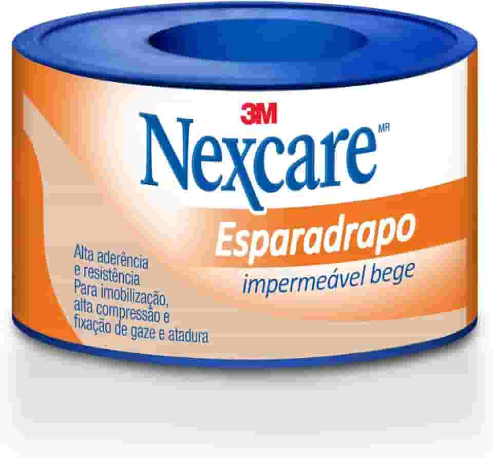 Nexcare, 3M, Esparadrapo Impermeável, Bege, 25mm x 3m