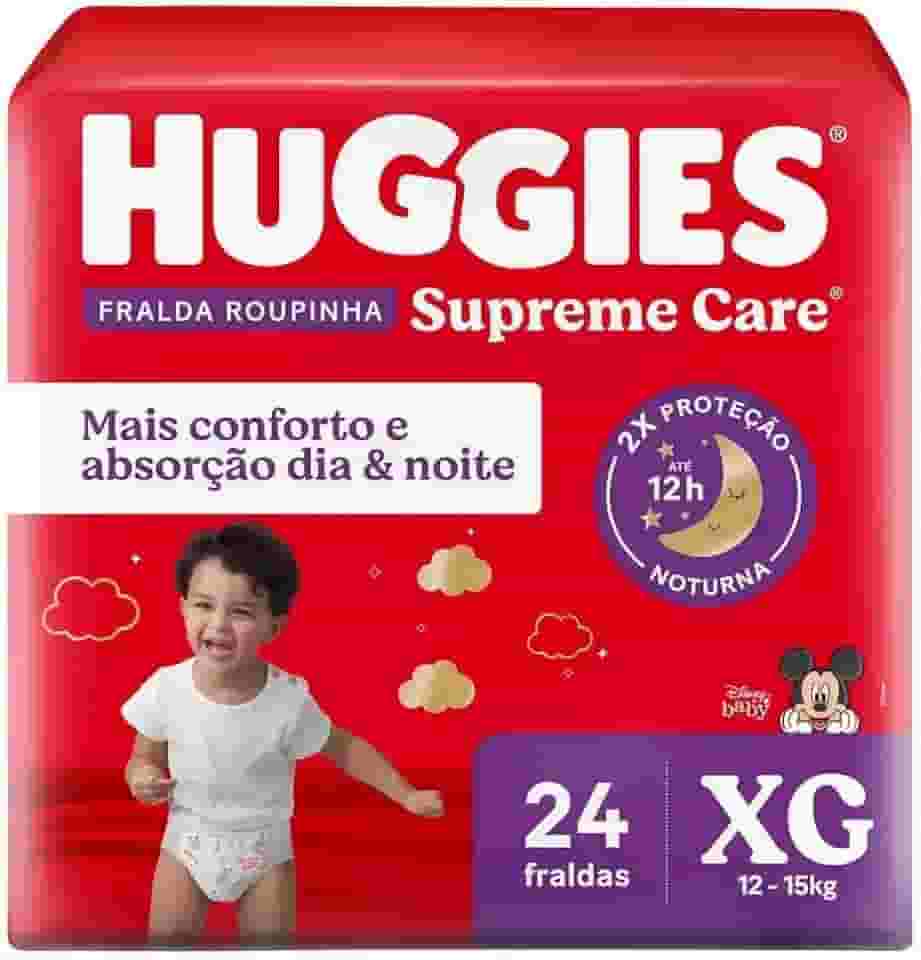 Fralda Huggies Supreme Care Roupinha XG - 24 fraldas