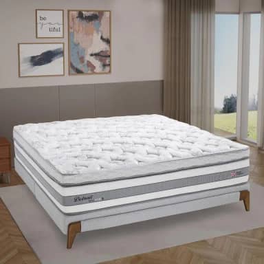 Base Box Queen Cairo Herval 15x158x198cm Herval Cinza Claro