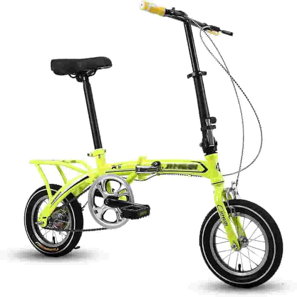 Bicicleta dobrável de 12 polegadas de 12 polegadas de bicicleta adulta compacto de bicicleta dobrável Mini bicicleta dobrável leve para trabalhar bicicleta, verde