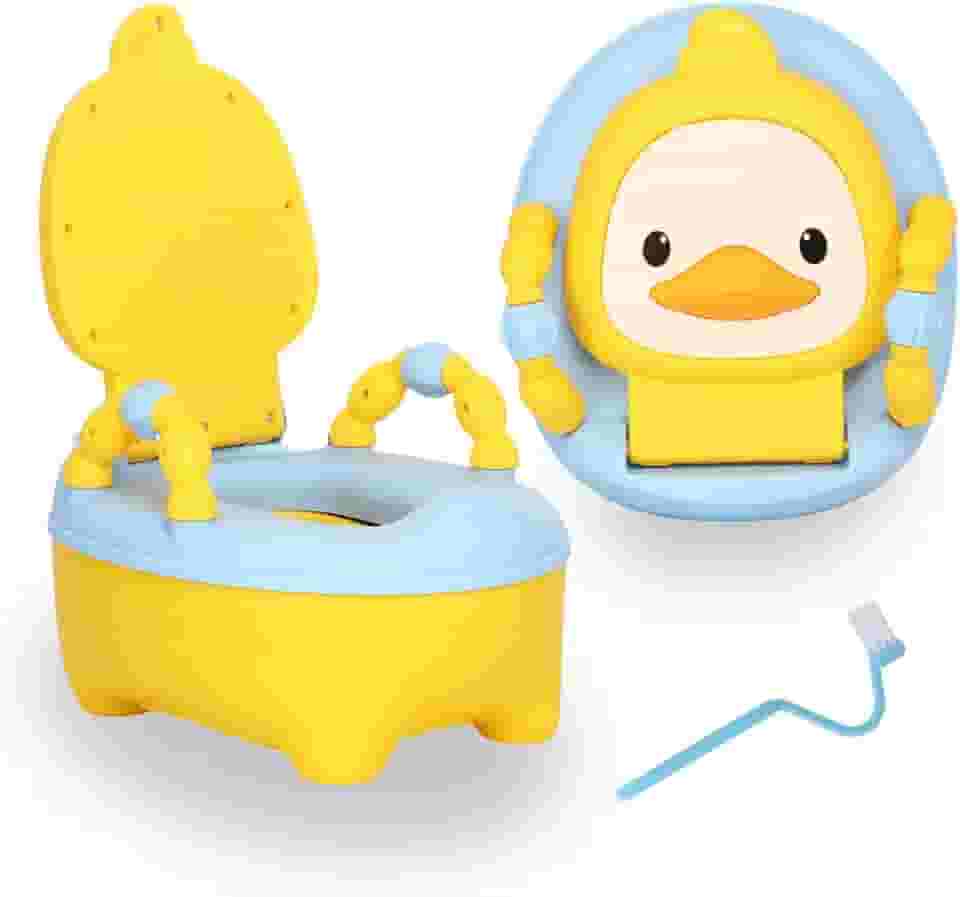 Troninho Penico Infantil Ohana Baby Patinho Amarelo - Assento de Treinamento Desfralde Educativo Divertido para Menino e Menina