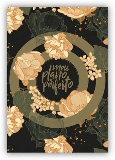 Meu plano perfeito, planner sem data com capa dura e espiral duplo, capa Verde | Planner 2026