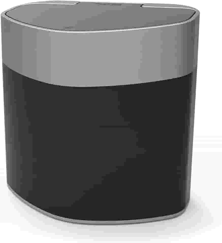 PRAT.K Lixeira Plástica 5 Litros para Pia Preta - Compacta e Funcional