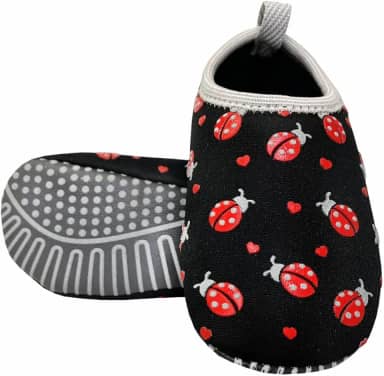 Sapatilha Antiderrapante Infantil Joaninhas Meia Magicc