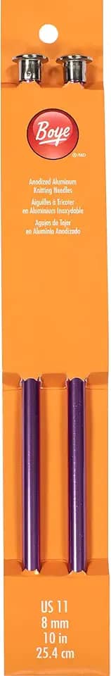 Simplicity Creative Group, Inc Agulhas de tricô de ponta única de alumínio tamanho 11 de 25 cm, Azul bebê