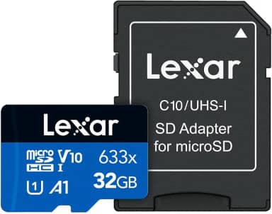 Cartão de Memória Lexar High-Performance 633x micro SD 32GB C10, A1, (U3), V30, 633x (100MB/s Leitura, 45MB/s Escrita) - Blue