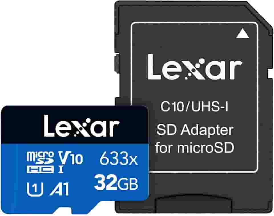 Cartão de Memória Lexar High-Performance 633x micro SD 32GB C10, A1, (U3), V30, 633x (100MB/s Leitura, 45MB/s Escrita) - Blue