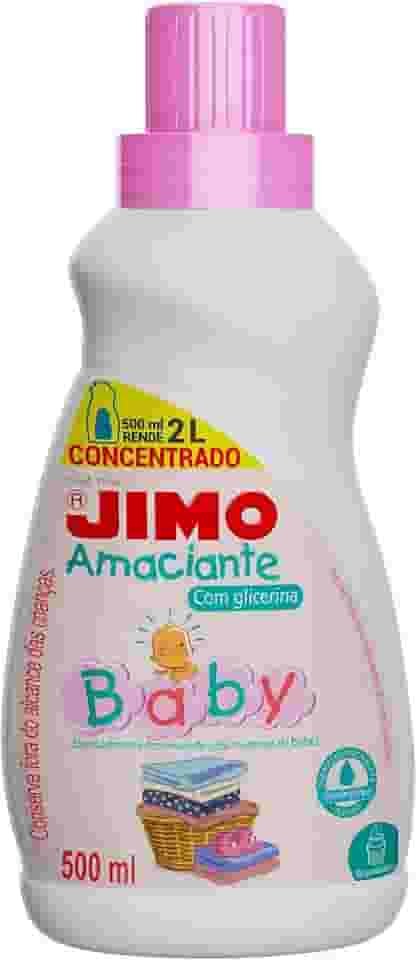 JIMO Amaciante Concentrado Baby Mais Maciez Menos Agressiva Fragância Suave 500ml