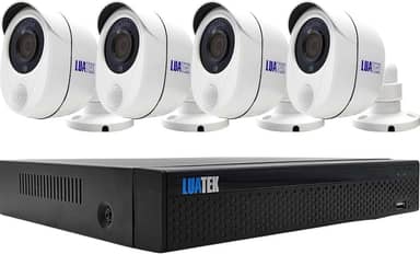 Kit CFTV DVR com 4 Câmeras de Segurança Full HD 1080p, Sensor Infravermelho, Alarme e Saída HDMI