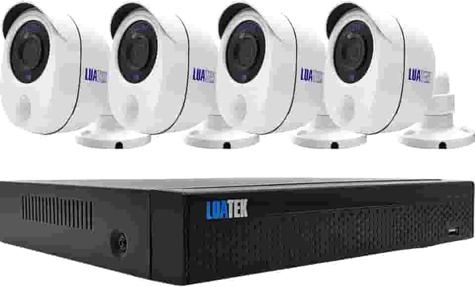 Kit CFTV DVR com 4 Câmeras de Segurança Full HD 1080p, Sensor Infravermelho, Alarme e Saída HDMI