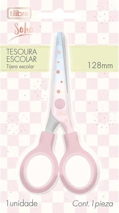 Tilibra - Tesoura Escolar 128mm Soho - Tilibra