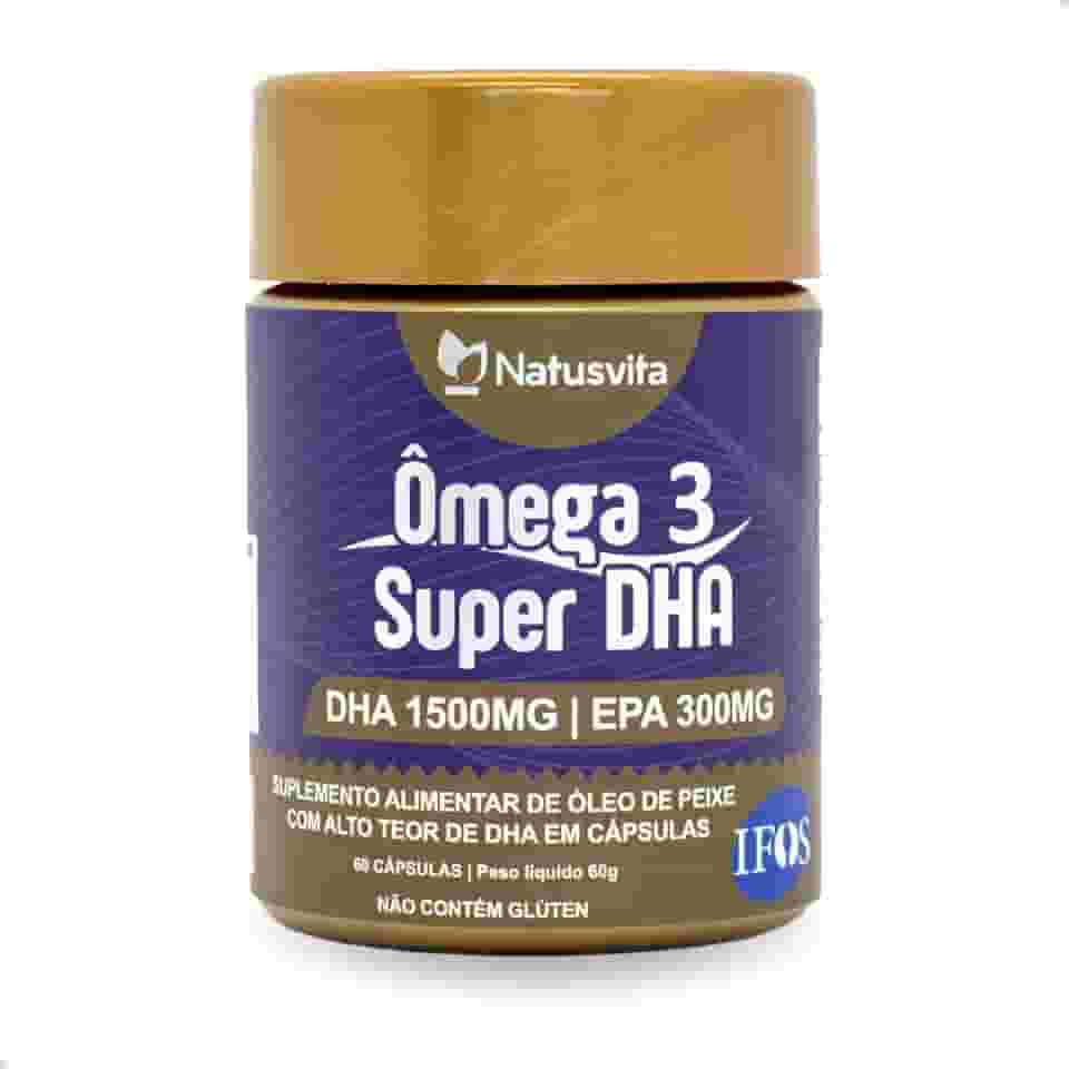 Ômega 3 SUPER DHA 1.500mg Selo IFOS. 60 Cápsulas