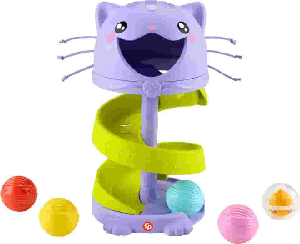 Fisher-Price, Brinquedo para Bebês Gatinho Bolinhas Rolando, A partir de 9 meses