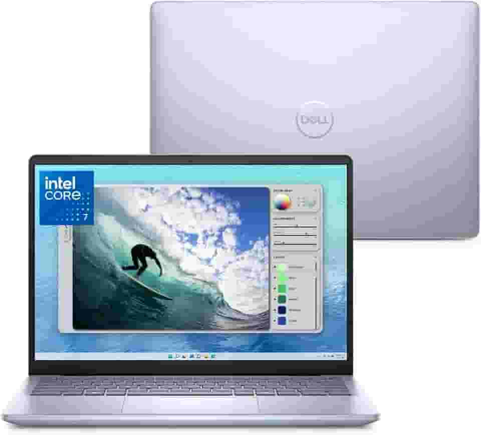 Notebook Dell Inspiron I14-I150U-M70 14' FHD+ Intel® Core™ 7 150U 16GB 1TB SSD Win 11 Prata Gelo
