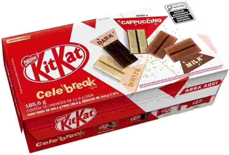 Chocolate Kitkat Celebreak Caixa 185,6g 16 Unidades