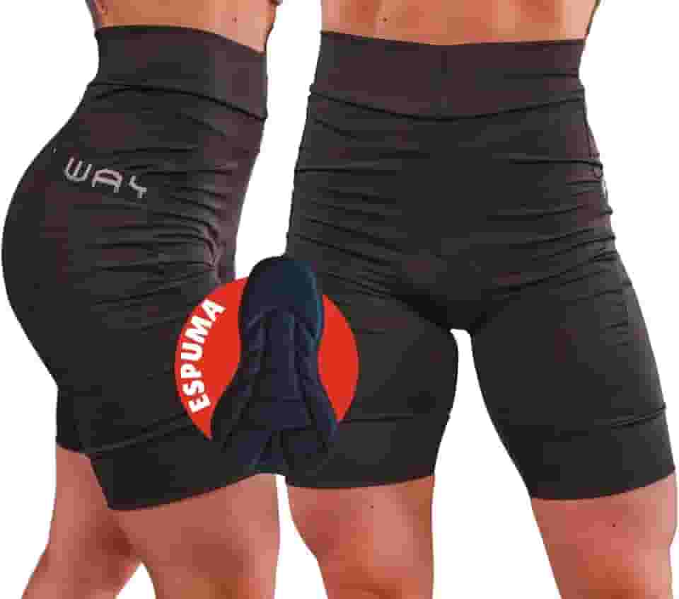 Bermuda de Ciclismo Feminina Com Forro em Espuma Short Alta Densidade