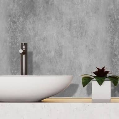 Papel De Parede Adesivo 10m x 45cm Lavável 3d (Cimento Queimado)