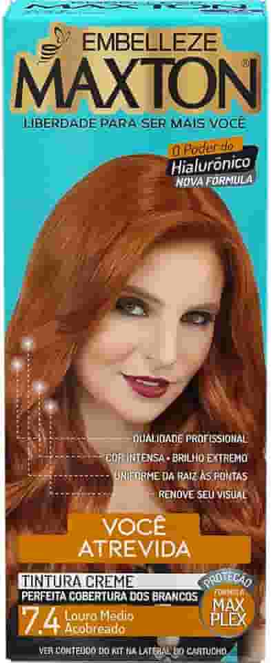 Embelleze Tinta De Cabelo Maxton Louro Médio Acobreado 7.4 Atrevida